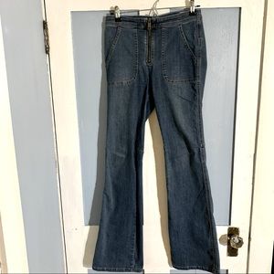 Free People Seamed Flare Jeans